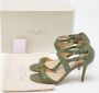 Jimmy Choo Pre-owned Fabric sandals Green Dames - Thumbnail 9