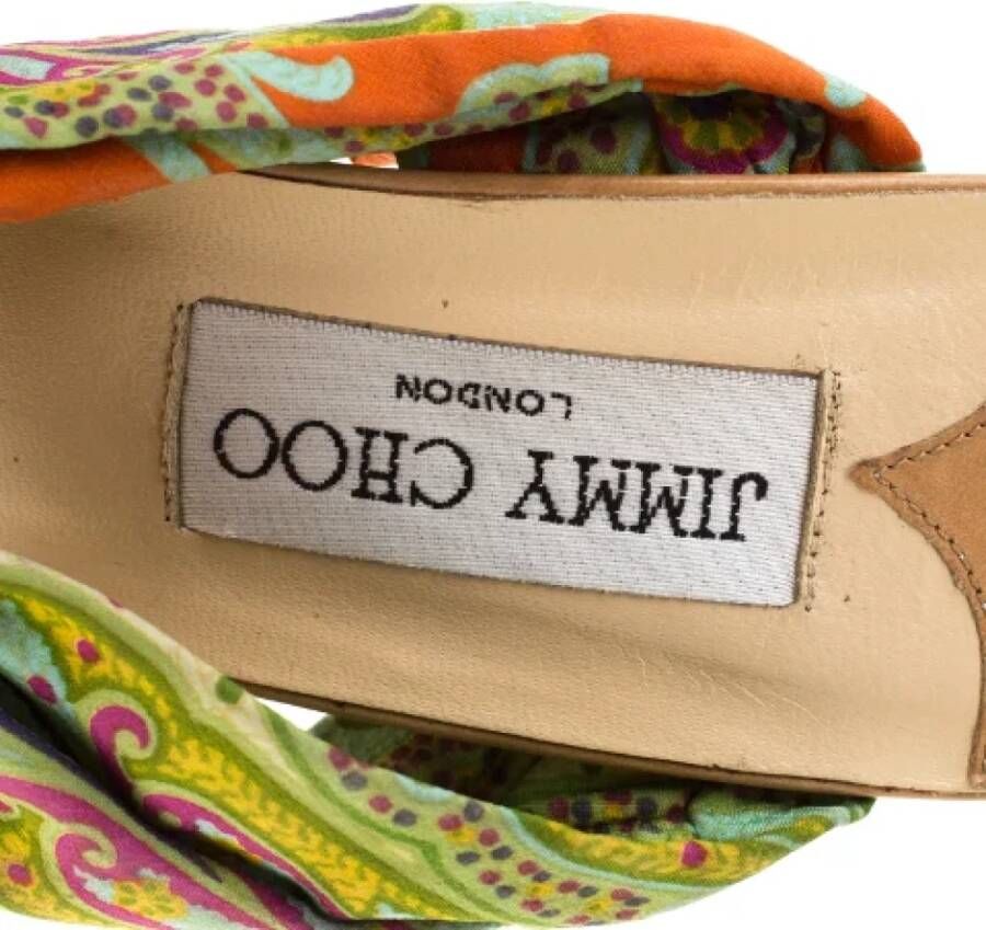 Jimmy Choo Pre-owned Fabric sandals Multicolor Dames