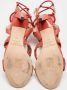 Jimmy Choo Pre-owned Fabric sandals Orange Dames - Thumbnail 6
