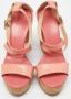 Jimmy Choo Pre-owned Fabric sandals Orange Dames - Thumbnail 3