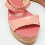 Jimmy Choo Pre-owned Fabric sandals Orange Dames - Thumbnail 7