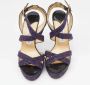 Jimmy Choo Pre-owned Fabric sandals Purple Dames - Thumbnail 3