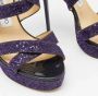 Jimmy Choo Pre-owned Fabric sandals Purple Dames - Thumbnail 7