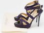 Jimmy Choo Pre-owned Fabric sandals Purple Dames - Thumbnail 8