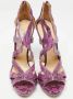 Jimmy Choo Pre-owned Fabric sandals Purple Dames - Thumbnail 3