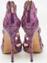 Jimmy Choo Pre-owned Fabric sandals Purple Dames - Thumbnail 5