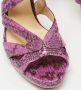 Jimmy Choo Pre-owned Fabric sandals Purple Dames - Thumbnail 7