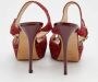 Jimmy Choo Pre-owned Fabric sandals Red Dames - Thumbnail 4