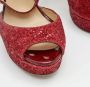 Jimmy Choo Pre-owned Fabric sandals Red Dames - Thumbnail 6