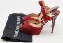 Jimmy Choo Pre-owned Fabric sandals Red Dames - Thumbnail 8