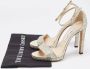 Jimmy Choo Pre-owned Fabric sandals Yellow Dames - Thumbnail 9