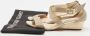 Jimmy Choo Pre-owned Fabric sandals Yellow Dames - Thumbnail 9