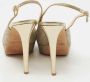 Jimmy Choo Pre-owned Fabric sandals Yellow Dames - Thumbnail 5
