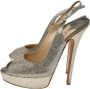 Jimmy Choo Pre-owned Fabric sandals Yellow Dames - Thumbnail 3