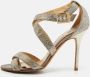 Jimmy Choo Pre-owned Fabric sandals Yellow Dames - Thumbnail 2