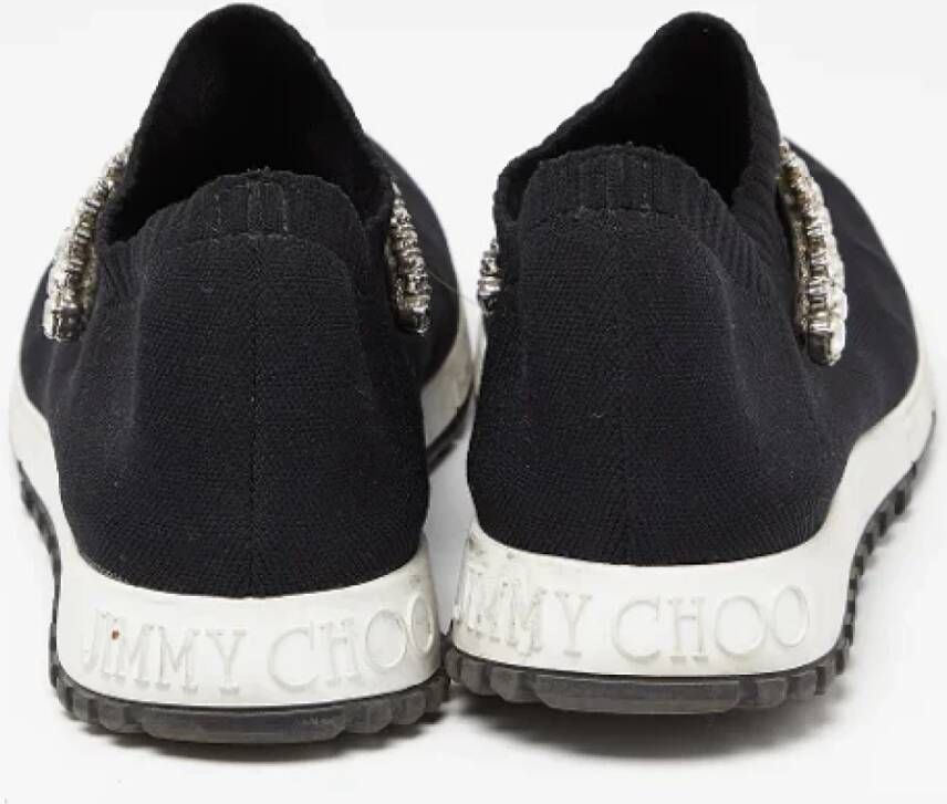 Jimmy Choo Pre-owned Fabric sneakers Black Dames