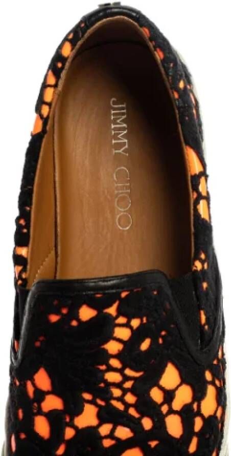 Jimmy Choo Pre-owned Fabric sneakers Black Dames