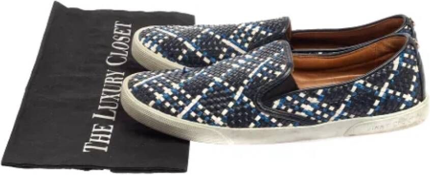 Jimmy Choo Pre-owned Fabric sneakers Blue Dames