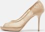 Jimmy Choo Pre-owned Lace heels Beige Dames - Thumbnail 2