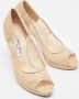 Jimmy Choo Pre-owned Lace heels Beige Dames - Thumbnail 4