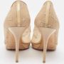 Jimmy Choo Pre-owned Lace heels Beige Dames - Thumbnail 5