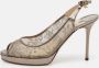 Jimmy Choo Pre-owned Lace heels Brown Dames - Thumbnail 2