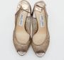 Jimmy Choo Pre-owned Lace heels Brown Dames - Thumbnail 3