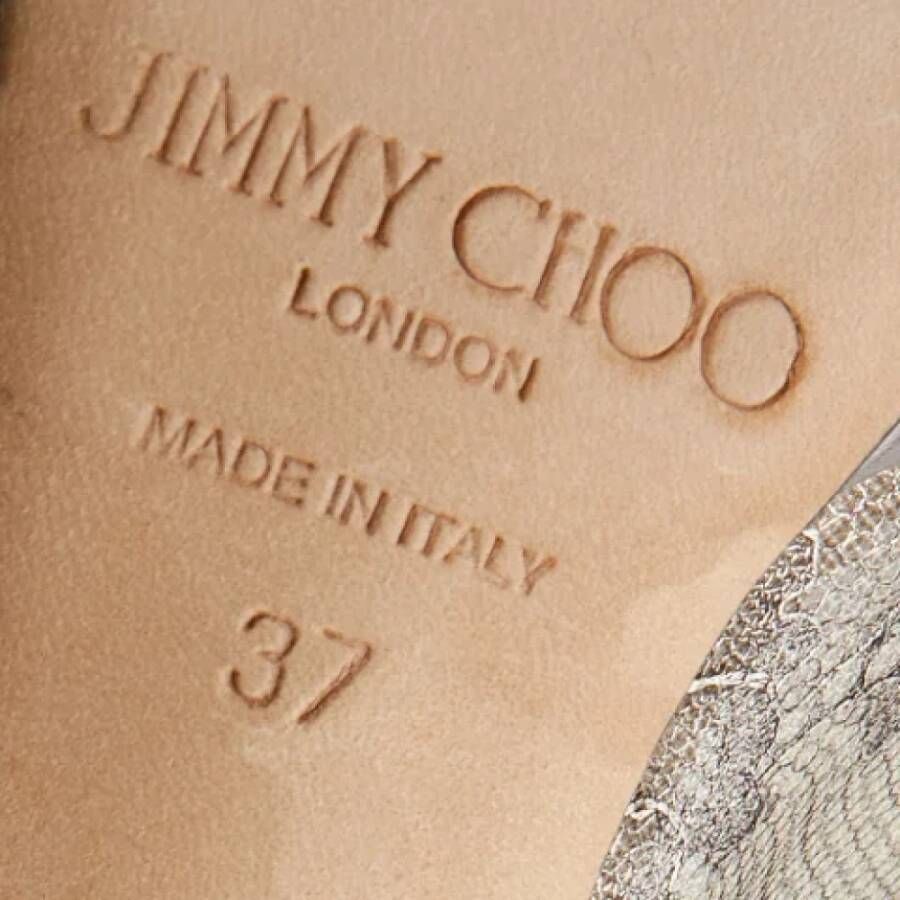 Jimmy Choo Pre-owned Lace heels Brown Dames