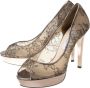 Jimmy Choo Pre-owned Lace heels Gray Dames - Thumbnail 3
