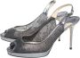 Jimmy Choo Pre-owned Lace sandals Gray Dames - Thumbnail 3