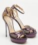 Jimmy Choo Pre-owned Lace sandals Purple Dames - Thumbnail 4