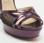 Jimmy Choo Pre-owned Lace sandals Purple Dames - Thumbnail 7