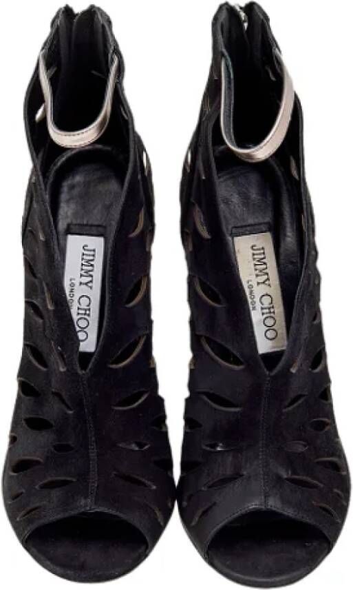 Jimmy Choo Pre-owned Leather boots Black Dames