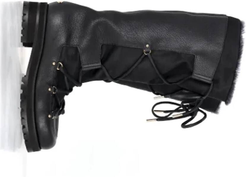 Jimmy Choo Pre-owned Leather boots Black Dames
