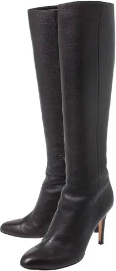 Jimmy Choo Pre-owned Leather boots Brown Dames