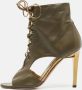Jimmy Choo Pre-owned Leather boots Green Dames - Thumbnail 2