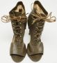 Jimmy Choo Pre-owned Leather boots Green Dames - Thumbnail 3