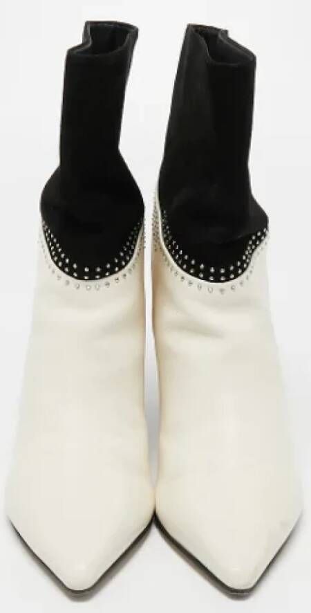 Jimmy Choo Pre-owned Leather boots White Dames