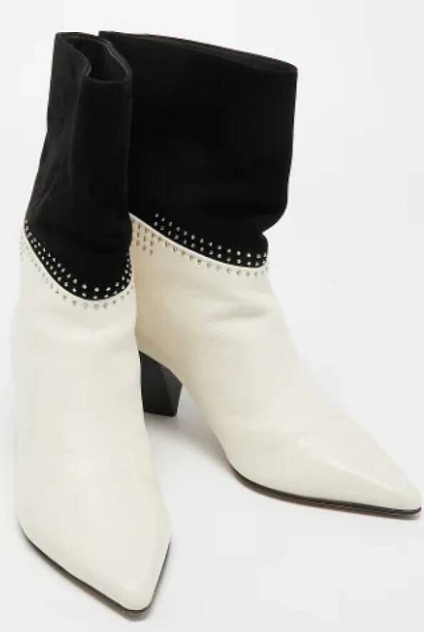 Jimmy Choo Pre-owned Leather boots White Dames