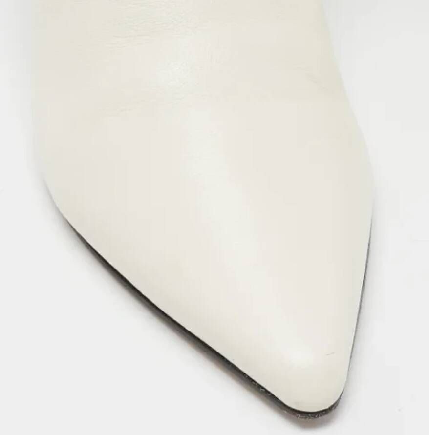 Jimmy Choo Pre-owned Leather boots White Dames