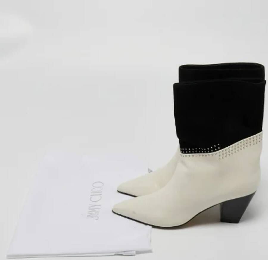 Jimmy Choo Pre-owned Leather boots White Dames