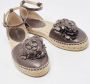 Jimmy Choo Pre-owned Leather espadrilles Gray Dames - Thumbnail 4