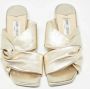 Jimmy Choo Pre-owned Leather flats Beige Dames - Thumbnail 2