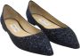 Jimmy Choo Pre-owned Leather flats Blue Dames - Thumbnail 3