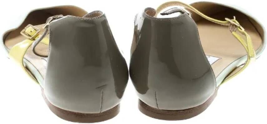 Jimmy Choo Pre-owned Leather flats Multicolor Dames