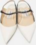 Jimmy Choo Pre-owned Leather flats White Dames - Thumbnail 3