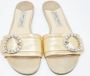 Jimmy Choo Pre-owned Leather flats Yellow Dames - Thumbnail 3