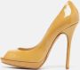 Jimmy Choo Pre-owned Leather heels Beige Dames - Thumbnail 2