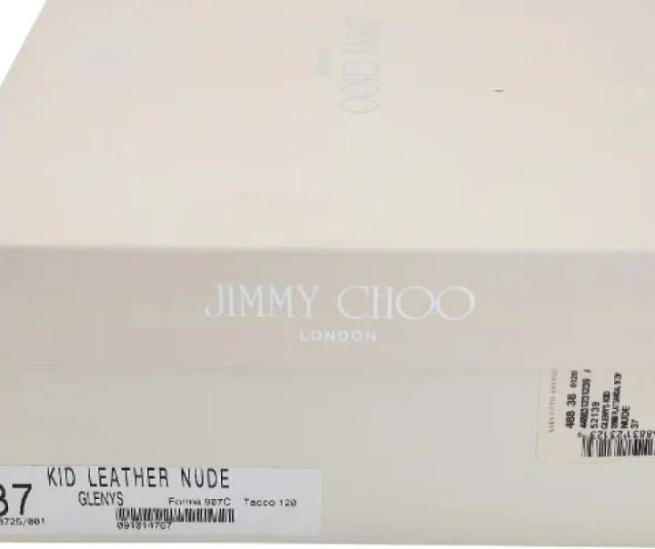Jimmy Choo Pre-owned Leather heels Beige Dames