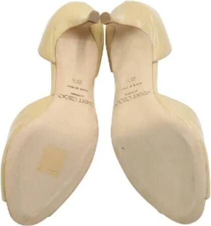 Jimmy Choo Pre-owned Leather heels Beige Dames